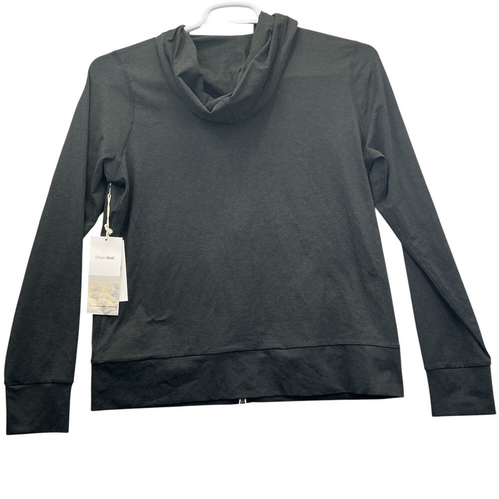 NWT Vuori Women's Halo Performance Hoodie 2.0 Black Heather Sz. M New - Picture 3 of 16